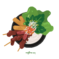 amytruo food asian noodles bun Sticker