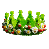 Royal Crown Flowers Sticker by Evan Hilton
