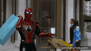 morphin film 90s shopping spiderman GIF