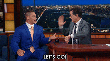 happy stephen colbert GIF by The Late Show With Stephen Colbert