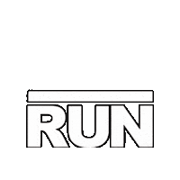 Run Running Sticker by HYRPWR