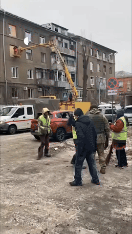 'I Thought It Was the End': Kharkiv Woman Recounts Strike on Her Building