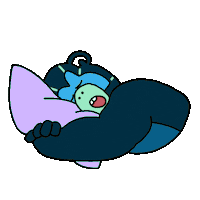 Tired Good Night Sticker by Digital Pratik