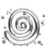 Spin Bubble Sticker by Illustrator.aki