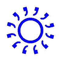Sun Sticker by Windfors