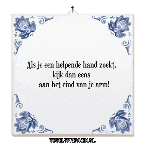 Nl Wijsheid Sticker by Tegelspreuken.nl