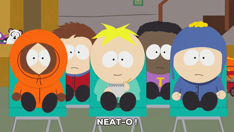 excited kenny mccormick GIF by South Park 