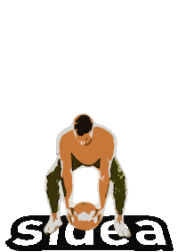 Sidea fitness gym jump man Sticker