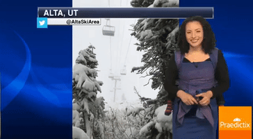 Meteorologist Delivers Forecast With a Baby on Her Back