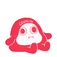 lemonramune dumb dummy bleh gremlin Sticker