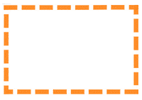 Orange Border Sticker