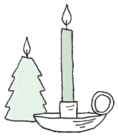 DilleKamille christmas candles kerst kamille Sticker
