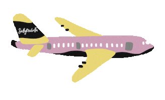 Travel Flying Sticker by Sally Trubella Travels