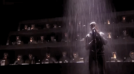 pointing raining GIF by BRIT Awards