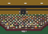 crowd yes GIF by South Park 