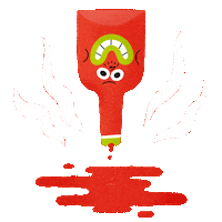 Hungry Hot Sauce Sticker