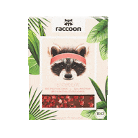 Vegan Erdbeere Sticker by Raccoon Foods