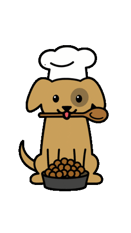 Dog Food Cooking Sticker by respekTiere e.V.