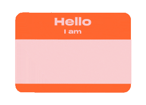 Tired Hello My Name Is Sticker by Manon Louart