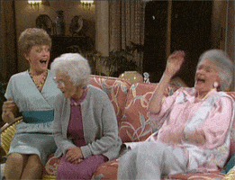 golden girls laughing GIF