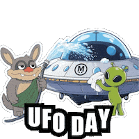 Happy Area 51 Sticker