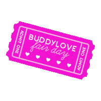 ShopBuddyLove pink girly carnival ticket Sticker