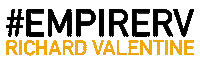 Richard_Valentine fashion black yellow empire Sticker