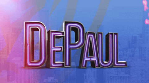 Neon Chicago GIF by DePaul Athletics