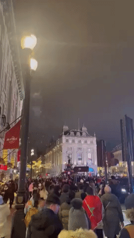 Fireworks Erupt in London as Fans Celebrate Morocco's World Cup Win Over Spain