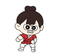 balkwang angry korea 화남 hanbok Sticker