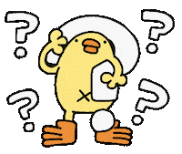 Bird わからない Sticker by ぴょろりんちょ（ひよこ人間ぴよ）