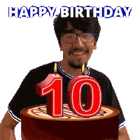 10Th Birthday 10 Years Old Sticker