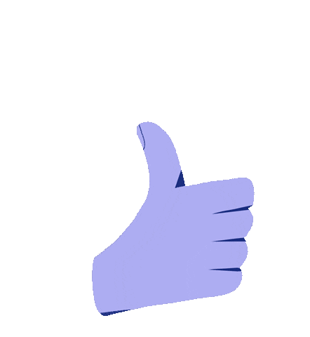 Awesome Thumb Sticker by The Duke & The Duck