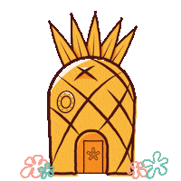 nickelodeonhotels nickelodeon spongebob pineapple spongebobsquarepants Sticker