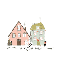 Christmas Volver Sticker by Lora Bailora