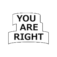 youareright logo brand apparel ロゴ Sticker