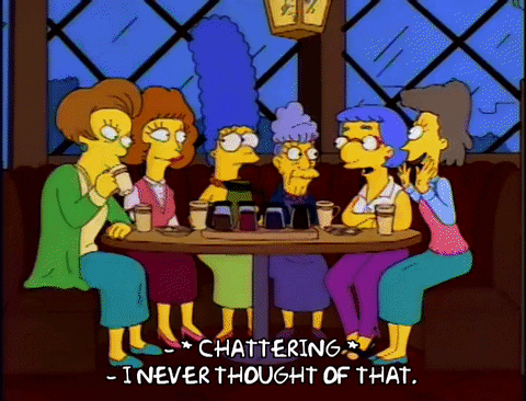 marge simpson luanne van houten GIF