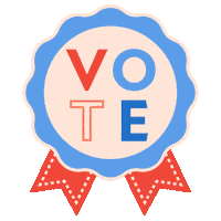 Vote Now Election Day Sticker by Meri Meri