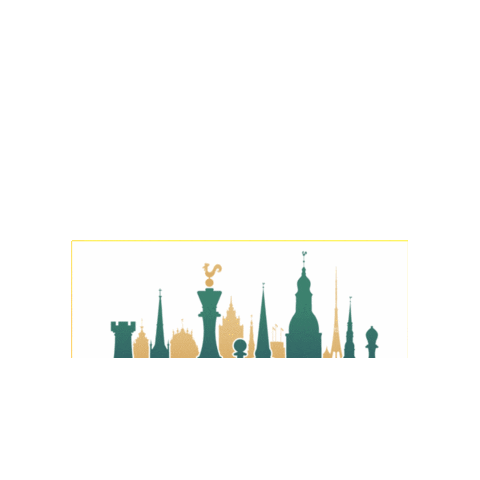 Skyline Latvia Sticker by FIDE - International Chess Federation