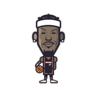 Miami Heat Basketball Sticker by Loogart