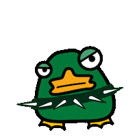 Angry What The Duck Sticker by Studio 100