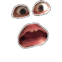 Face Wow Sticker by Salih Kizilkaya