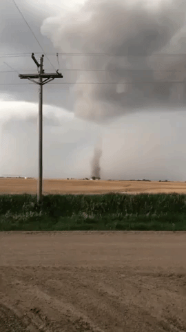 Landspout Tornado Spotted in South Nebraska Field