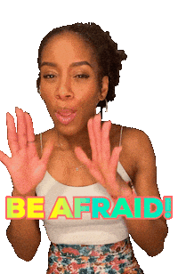 Scared Flora Sticker by takeepfit