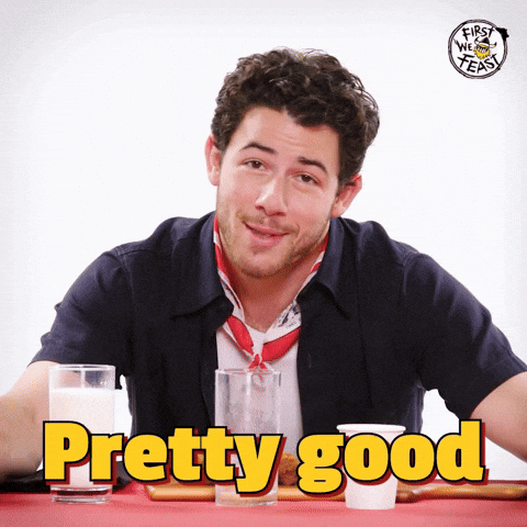 Not Bad Nick Jonas GIF by First We Feast