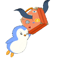 Traveling Out Of Office Sticker by Pudgy Penguins