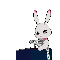 Money Bunny Sticker by Fluffey