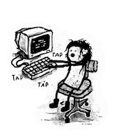 Tap Tap Tap Computer Sticker