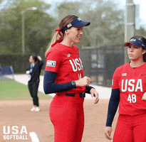 Team Usa Laughing GIF by USA Softball