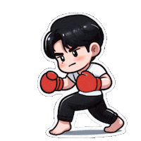 Boxing Fighting Sticker